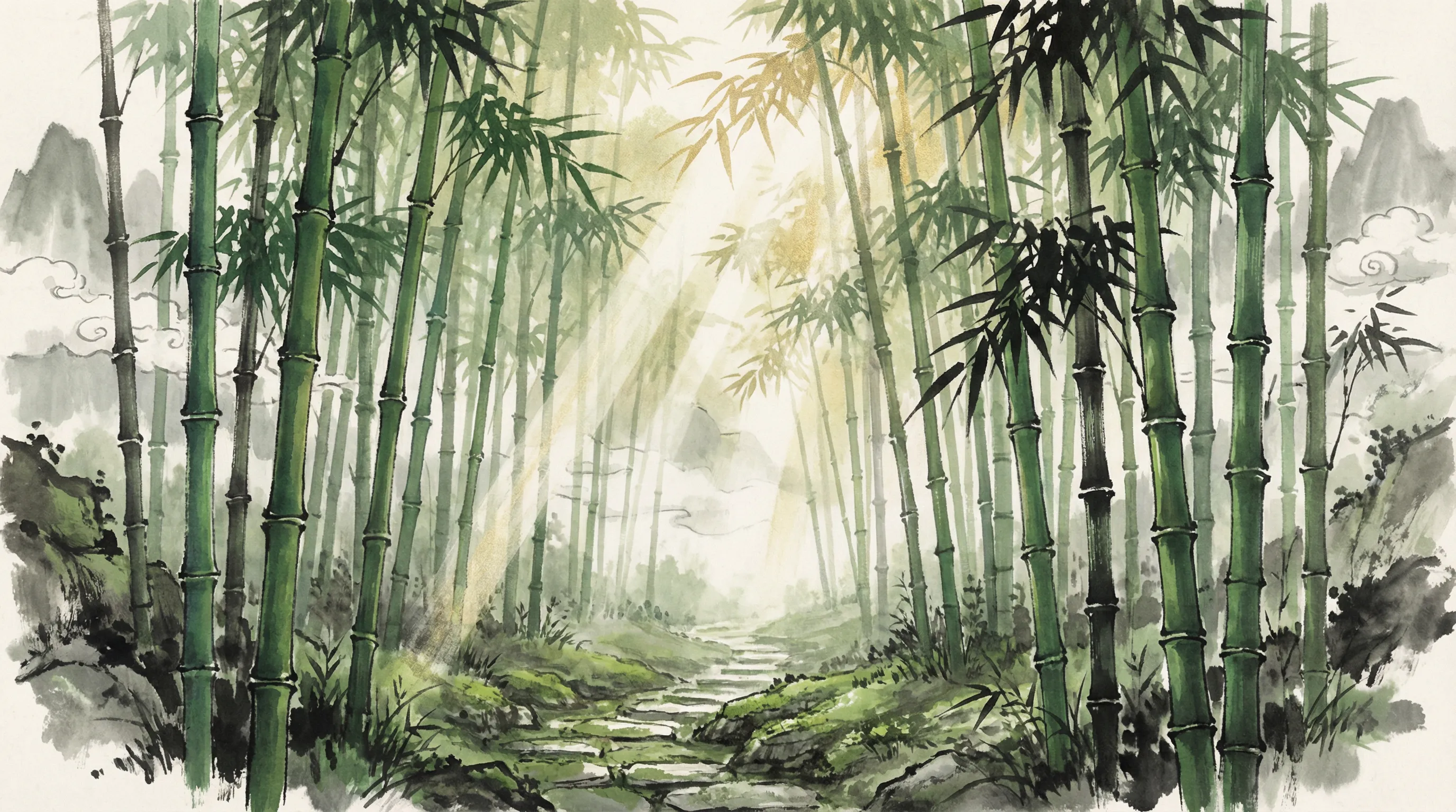 星空电竞体育羽毛球赛事竹林背景