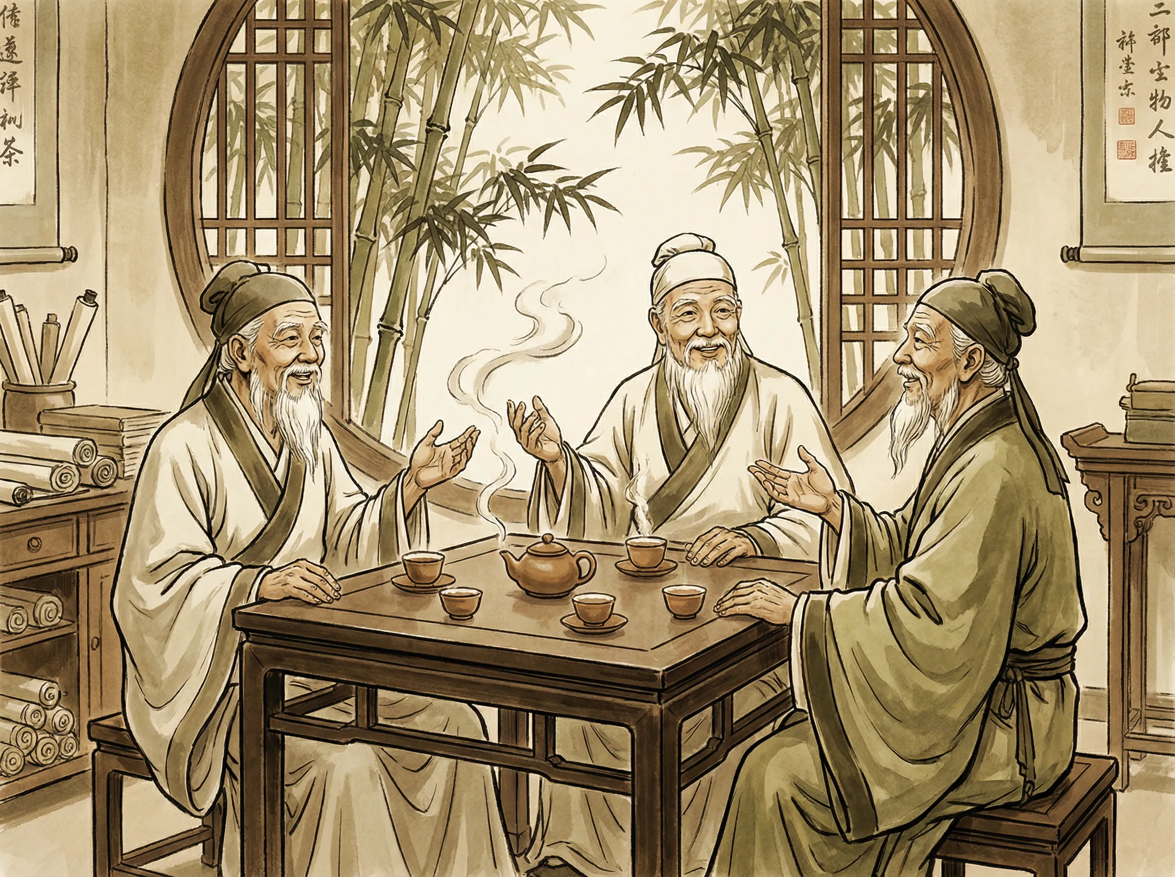 星空电竞体育宗师论道茶馆场景